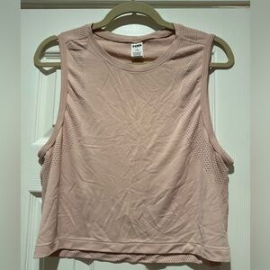 PINK Seamless Drapey Muscle Tank - Light Pink - Medium